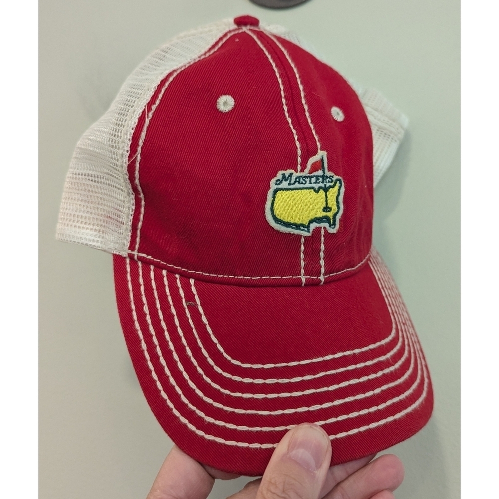 Masters Official American Needle 100% Cotton Red Adjustable Hat